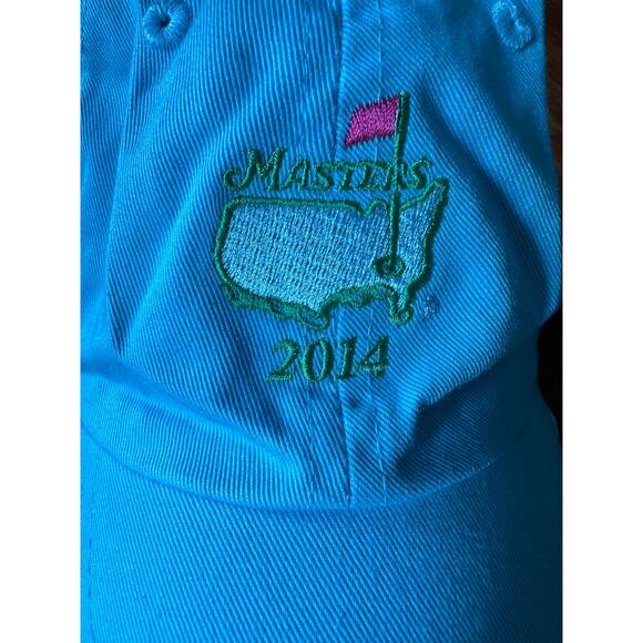 Masters 2014 Tournament Hat Licensed Light Blue Pink Womens Ladies Cap Adjust - Picture 7 of 7